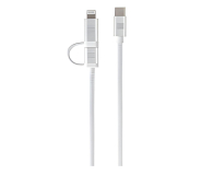 Adam Elements Dual Cable USB-C C/L Mfi 200cm white - 1352324 - zdjęcie 2
